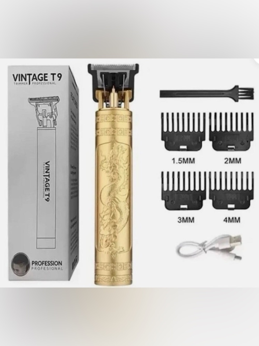 Vintage looking T9 Professional Hair Clippers Electric Waterproof,
NWT